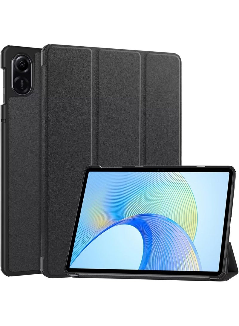 Smart Tri-Fold Protective Case for Honor Pad X8a 11 Inch 2024 Tablet with Multi-View Bracket and Auto Sleep/Wake Function, Anti-Shock and Drop Black - Image 1